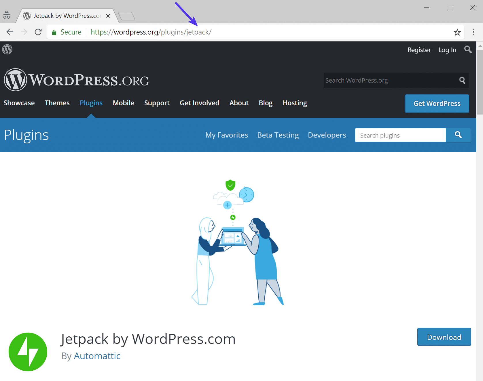 WordPress plugin repository URL